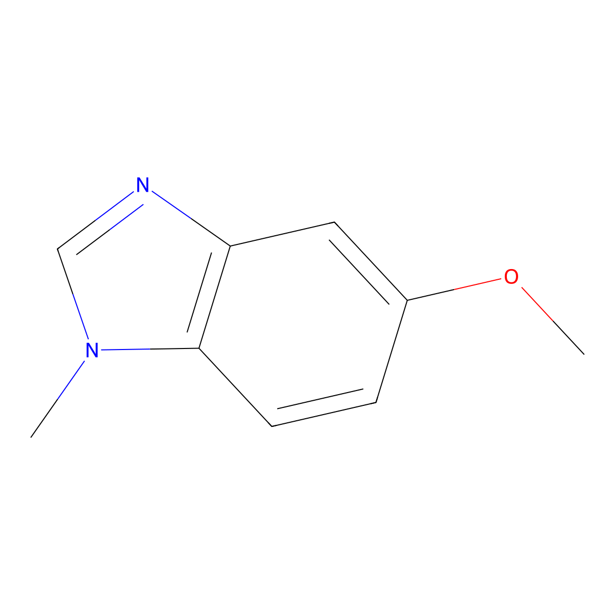 5-Methoxy-1-methylbenzimidazole molecular structure, CAS 10394-39-5