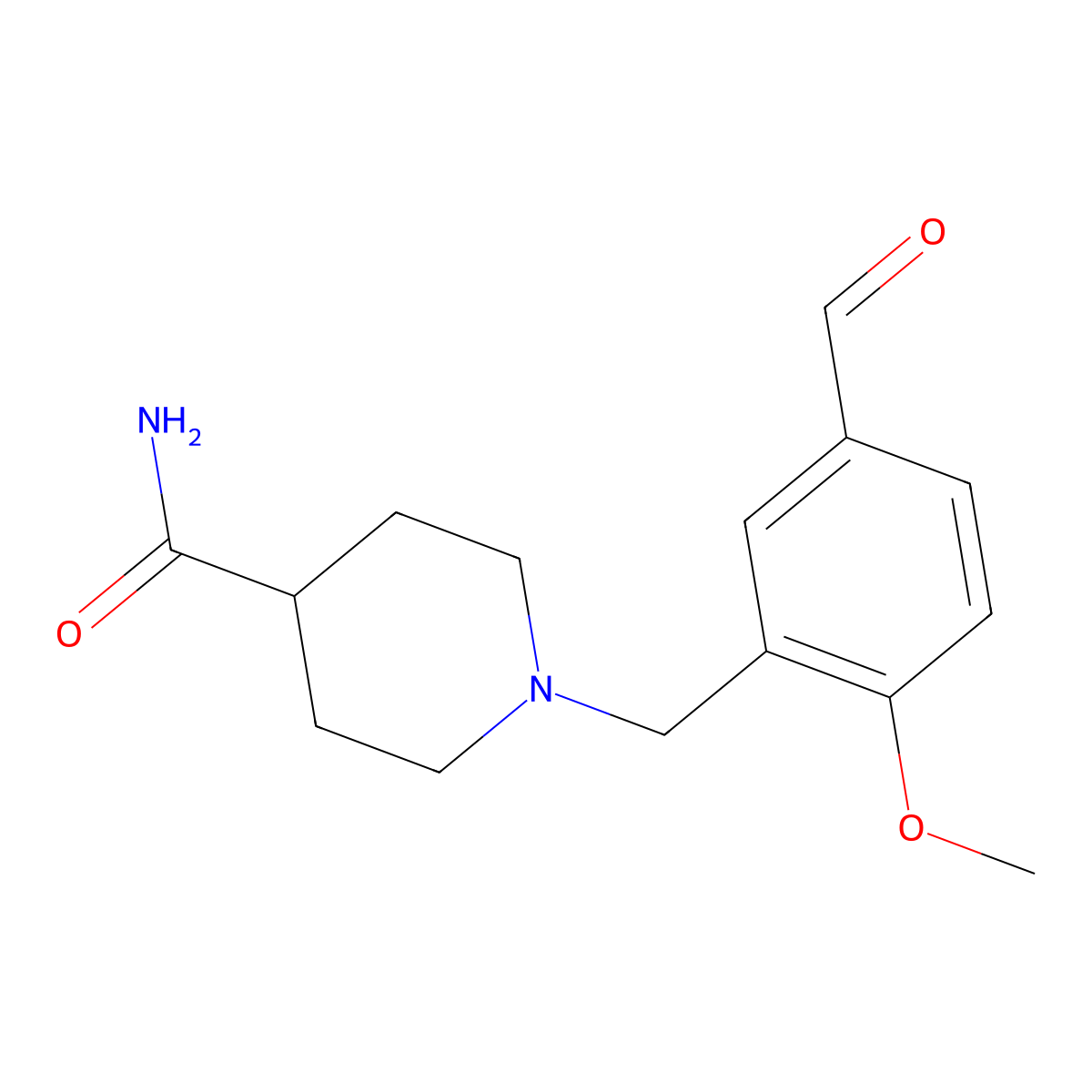 1-(5-Formyl-2-methoxybenzyl)piperidine-4-carboxamide molecular structure, CAS 1039415-33-2