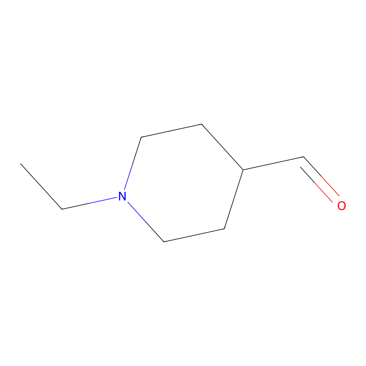 1-Ethylpiperidine-4-carbaldehyde molecular structure, CAS 1039415-48-9