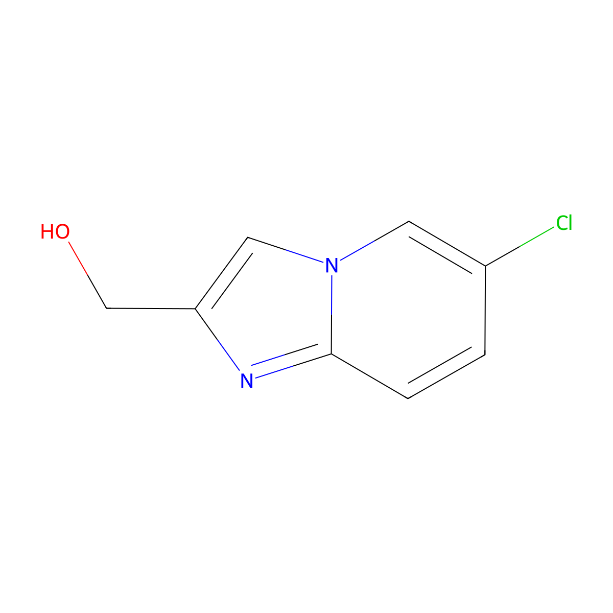 (6-Chloroimidazo(1,2-a)pyridin-2-yl)methanol molecular structure, CAS 1039416-36-8