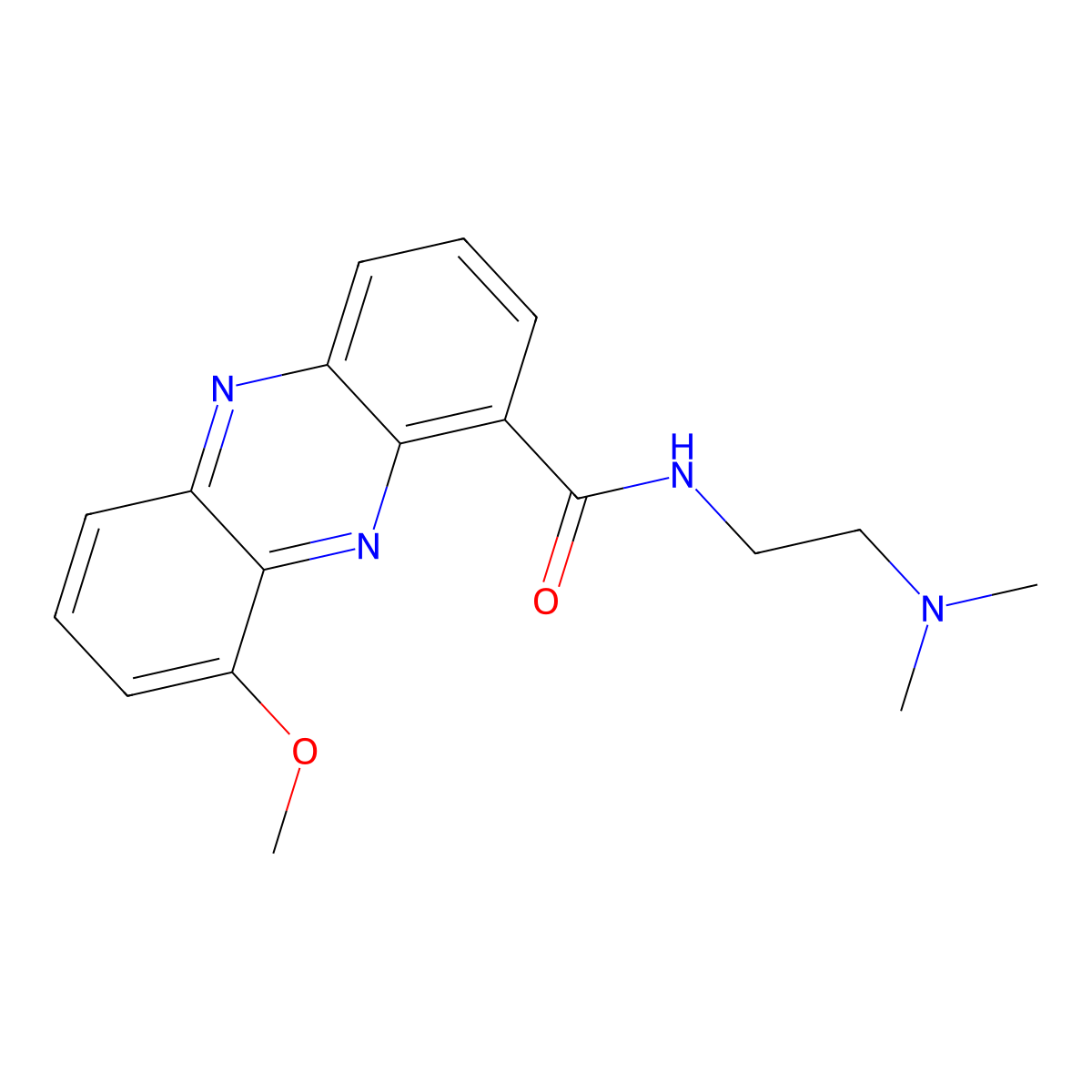 N-(2-(Dimethylamino)ethyl)-9-methoxy-1-phenazinecarboxamide molecular structure, CAS 103943-13-1
