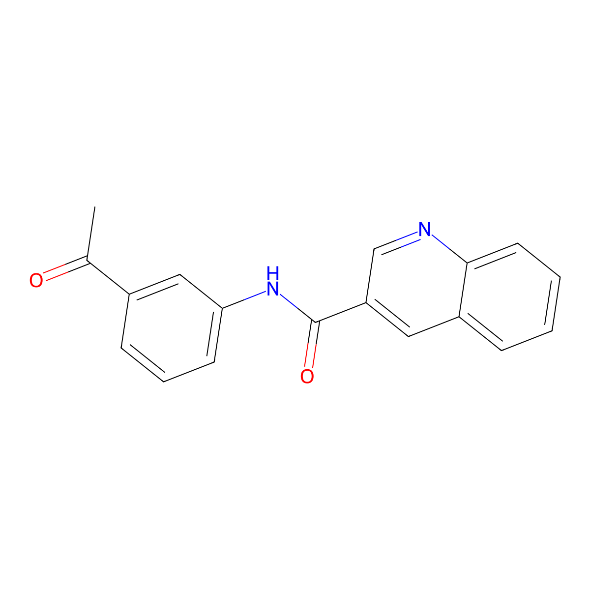 N-(3-acetylphenyl)-3-Quinolinecarboxamide molecular structure, CAS 1039454-73-3