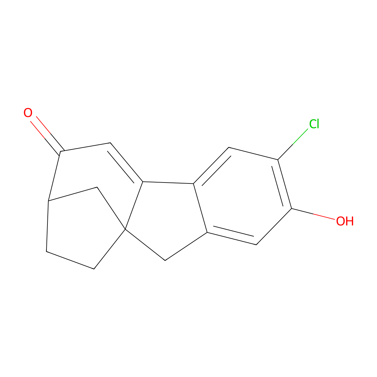 3-Chloro-2-hydroxy-7,8,9,10-tetrahydro-6H-7,9a-methanobenzo[a]azulen-6-one molecular structure, CAS 1039456-87-5