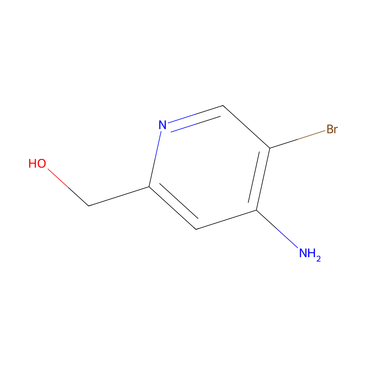 4-Amino-5-bromo-2-pyridinemethanol molecular structure, CAS 103949-54-8