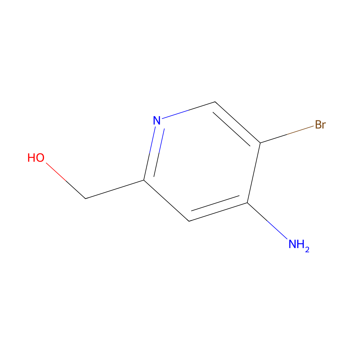 4-Amino-5-bromo-2-pyridinemethanol molecular structure, CAS 103949-54-8