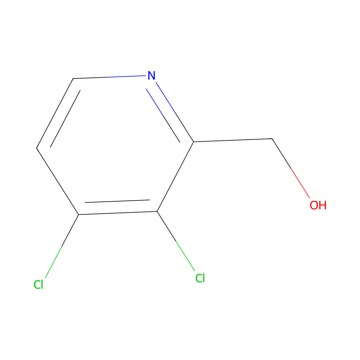 (3,4-Dichloropyridin-2-yl)methanol molecular structure, CAS 103949-59-3