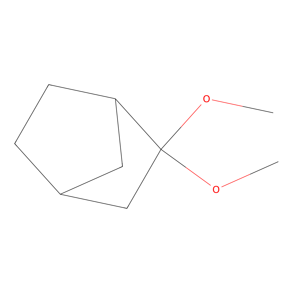 2,2-Dimethoxybicyclo[2.2.1]heptane molecular structure, CAS 10395-51-4