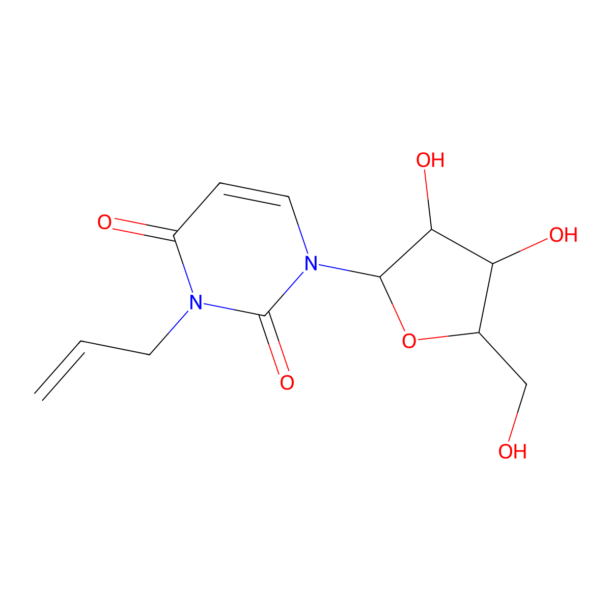 N(3)-Allyluridine molecular structure, CAS 103951-13-9