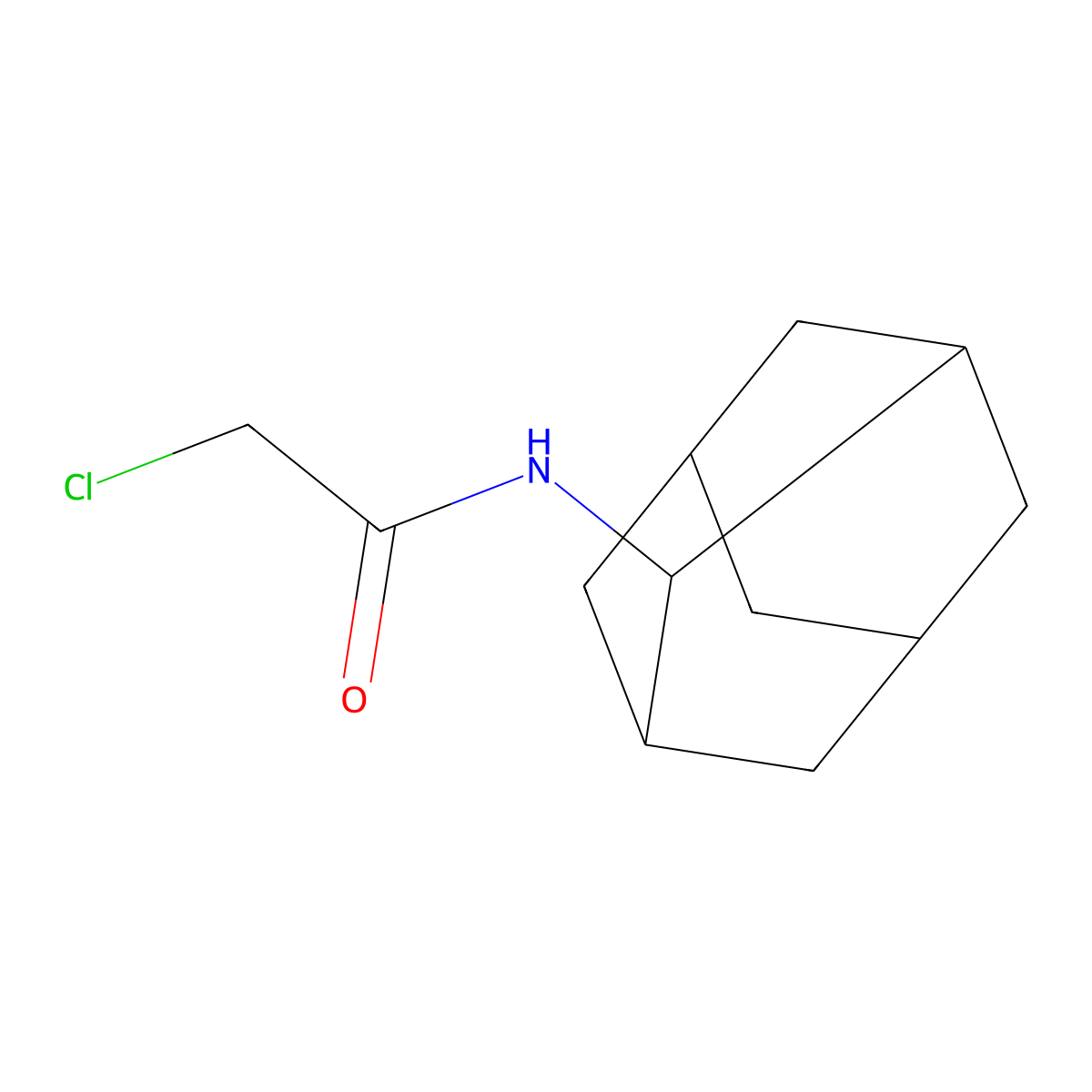 N-Adamantan-2-yl-2-chloro-acetamide molecular structure, CAS 103951-51-5