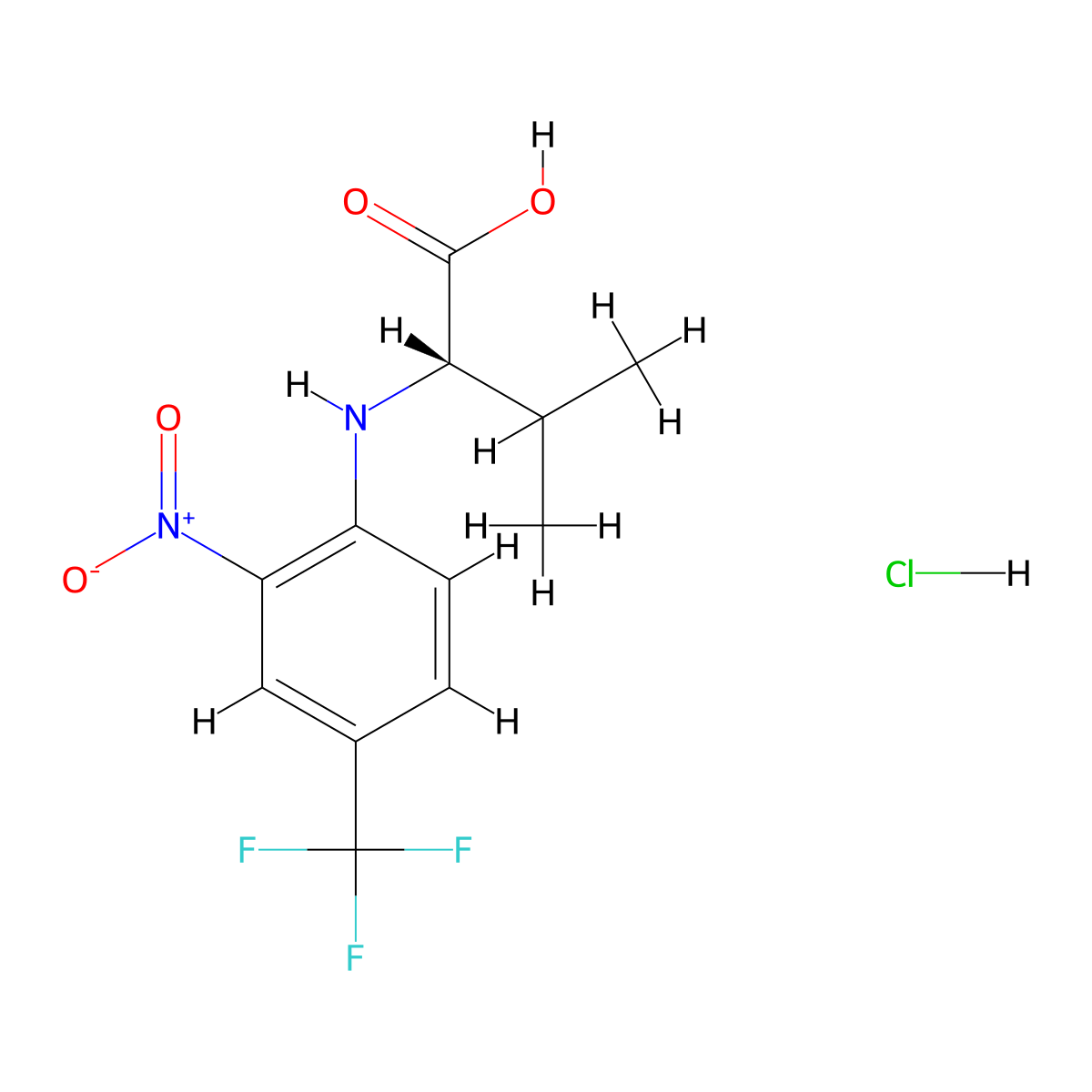 C12H14ClF3N2O4 molecular structure, CAS 1039557-57-7