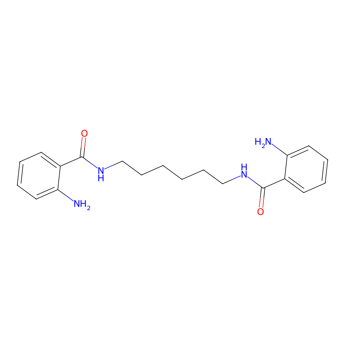 1,6-Hexanediylbis(2-aminobenzamide) molecular structure, CAS 103956-07-6