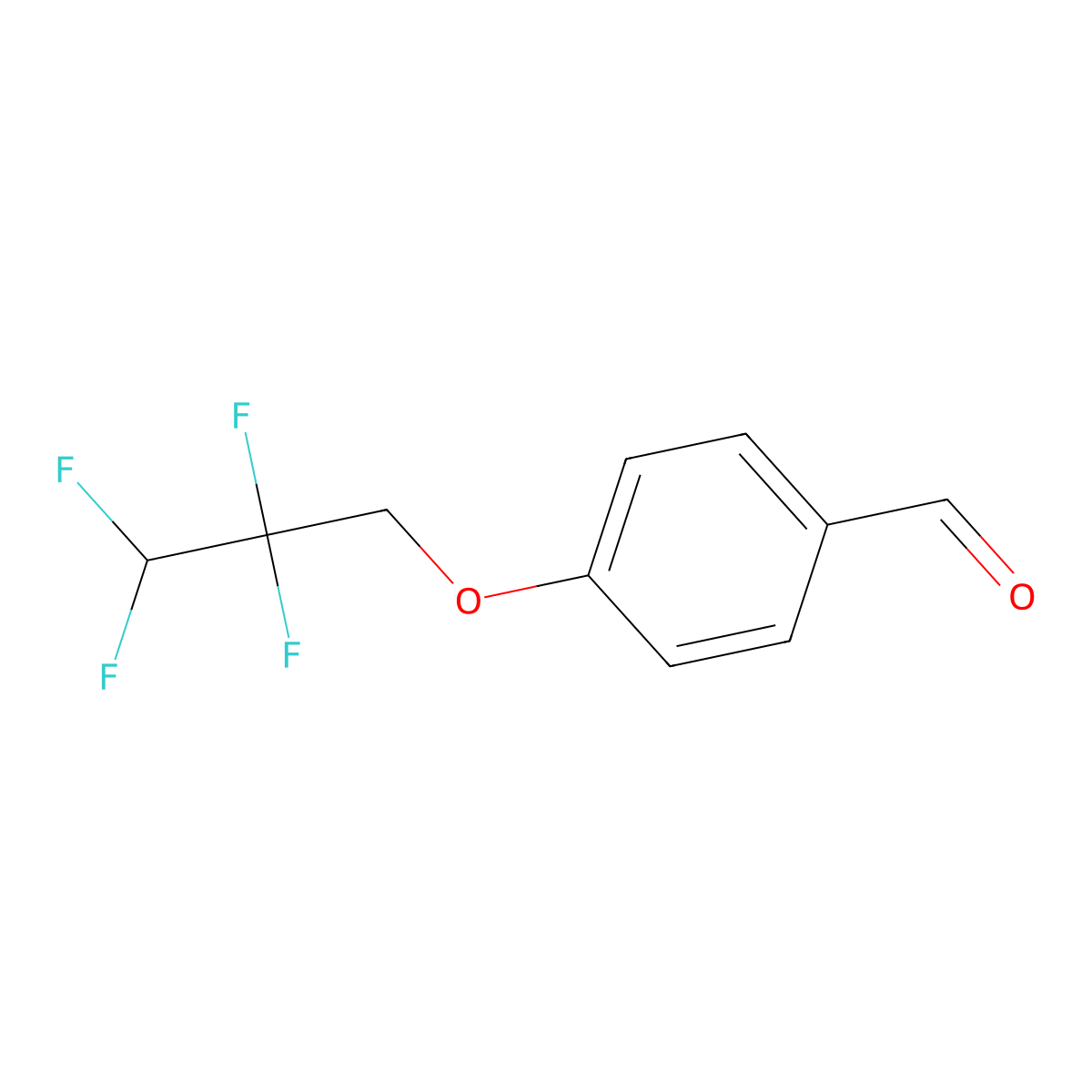 4-(2,2,3,3-Tetrafluoropropoxy)benzaldehyde molecular structure, CAS 103962-17-0