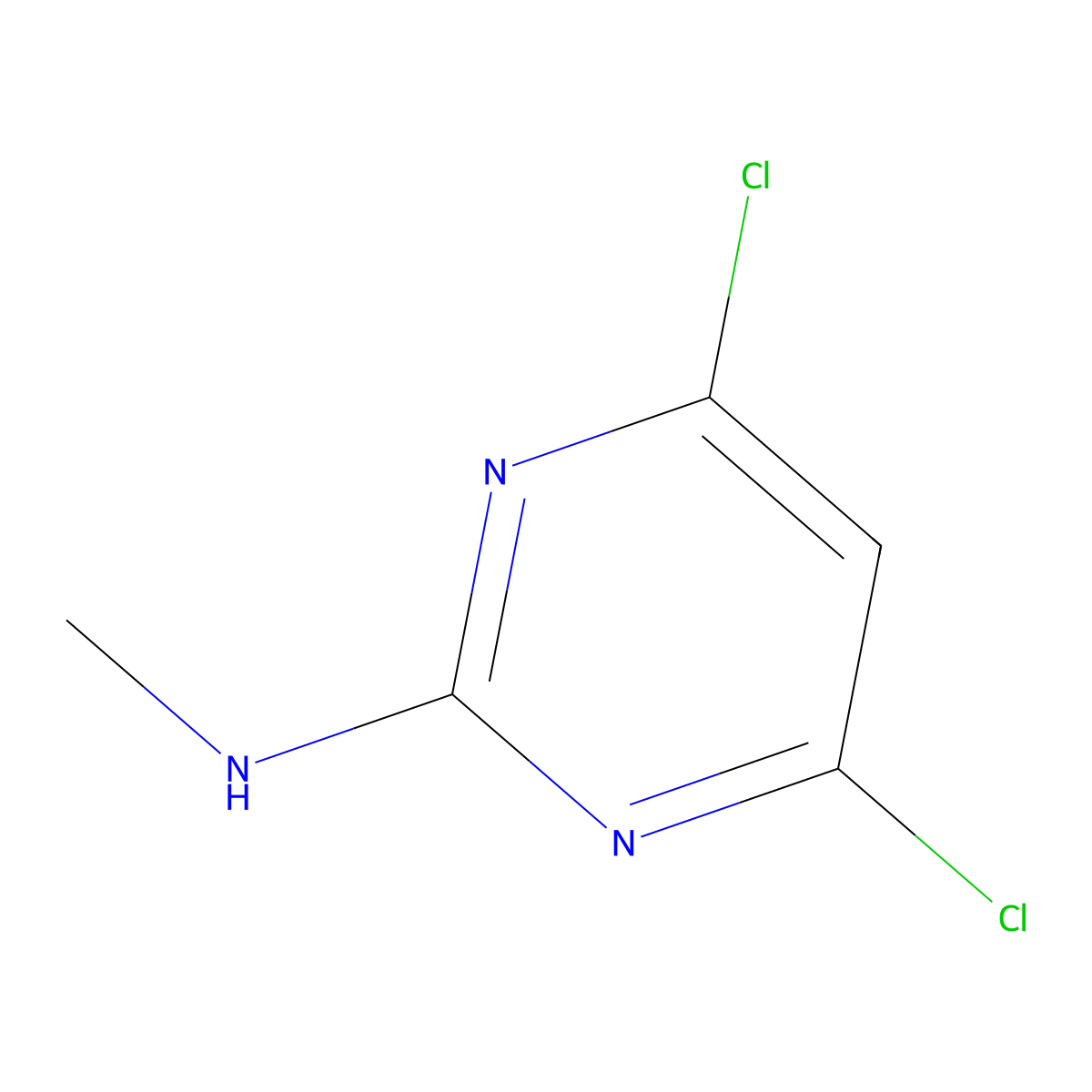 4,6-Dichloro-n-methylpyrimidin-2-amine molecular structure, CAS 10397-15-6