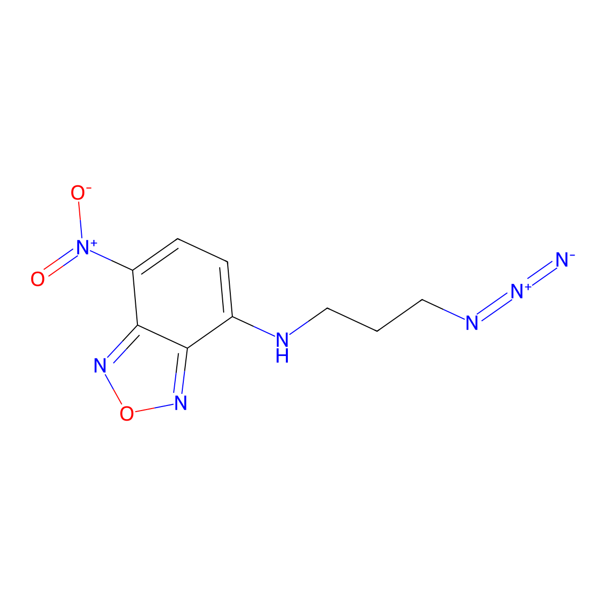 N-(3-Azidopropyl)-7-nitro-2,1,3-benzoxadiazol-4-amine molecular structure, CAS 1039749-93-3