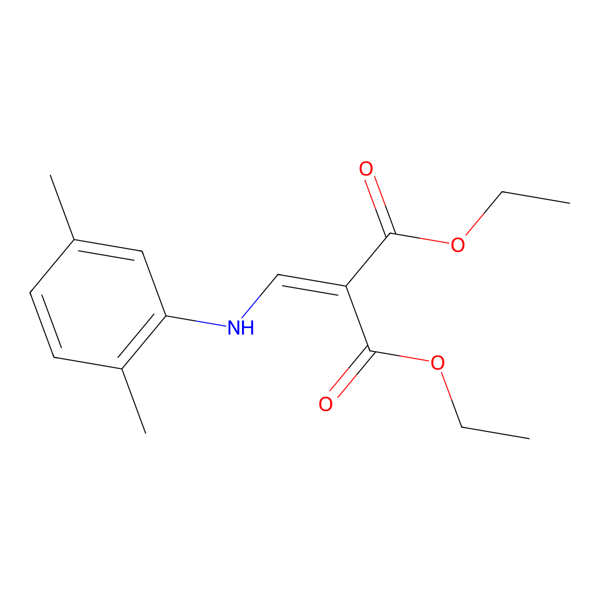 Diethyl 2-[(2,5-dimethylanilino)methylene]malonate molecular structure, CAS 103976-09-6