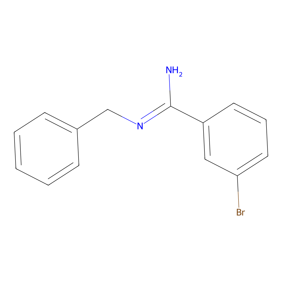 N-Benzyl-3-bromobenzenecarboximidamide molecular structure, CAS 1039764-29-8