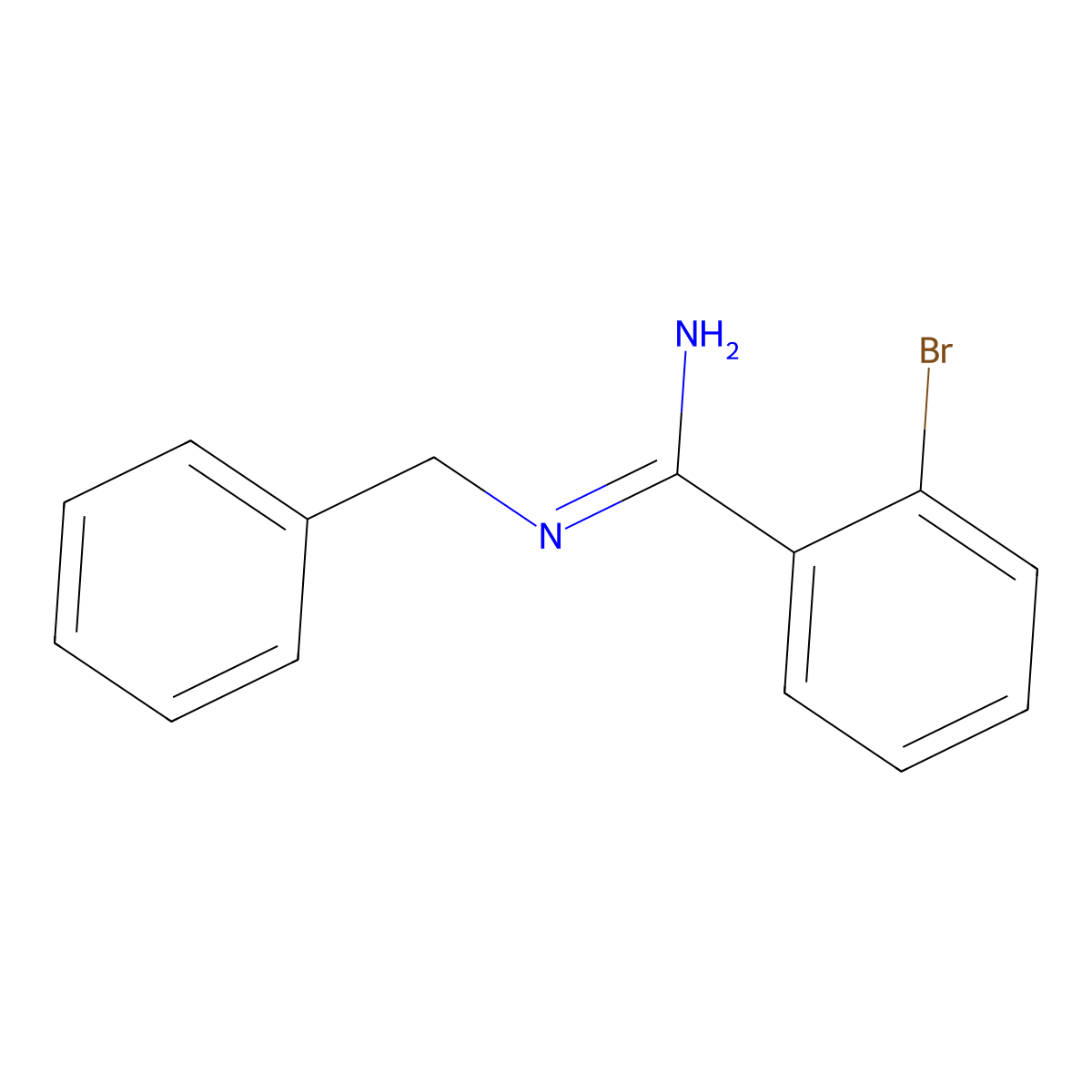 N-Benzyl-2-bromobenzenecarboximidamide molecular structure, CAS 1039765-14-4