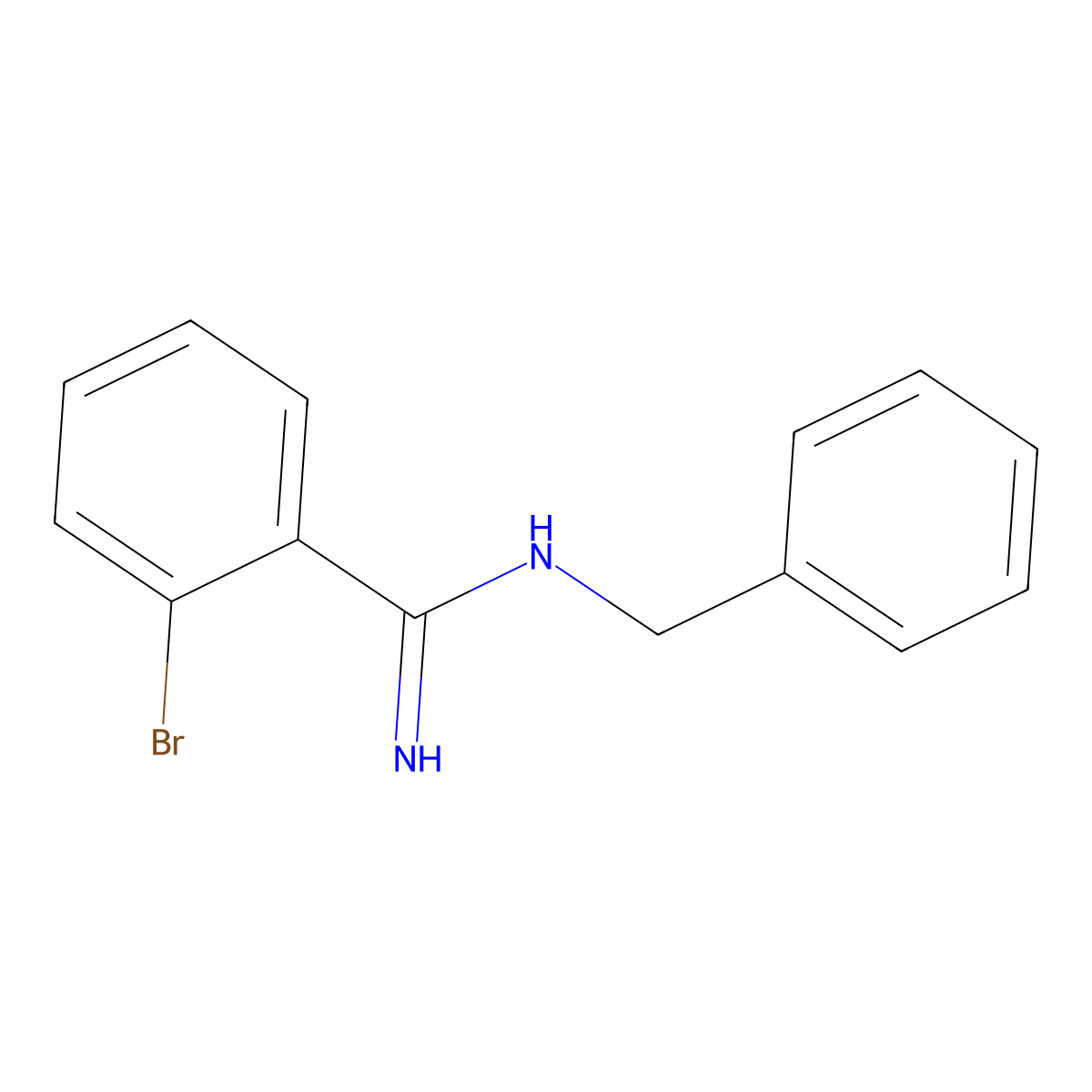 N-Benzyl-2-bromobenzenecarboximidamide molecular structure, CAS 1039765-14-4