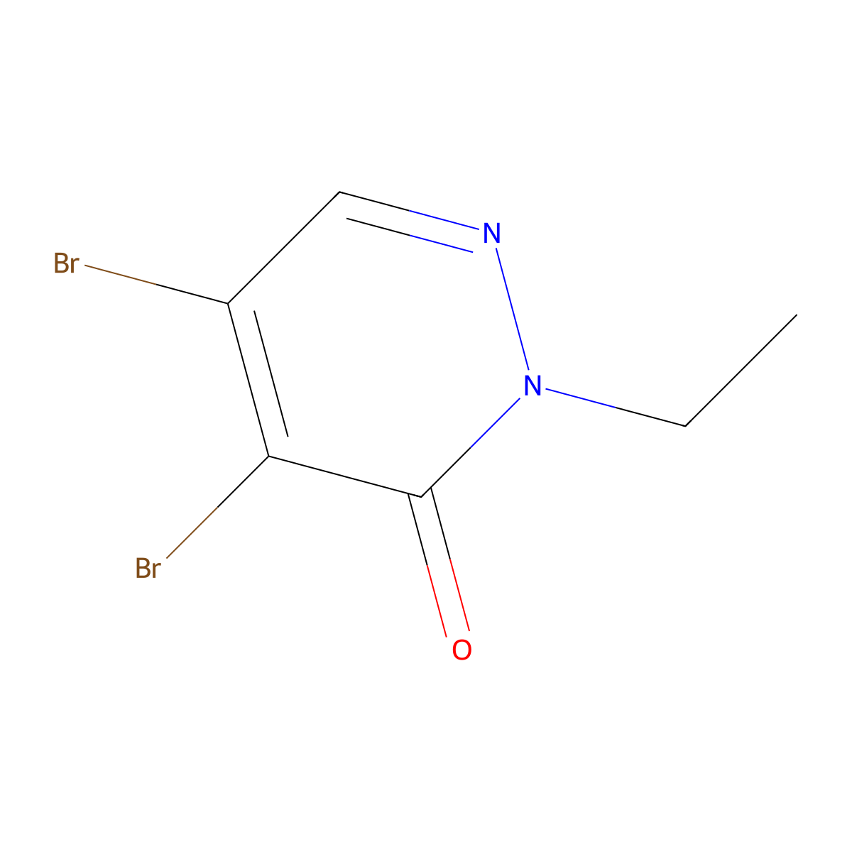 3(2H)-Pyridazinone, 4,5-dibromo-2-ethyl- molecular structure, CAS 103977-71-5