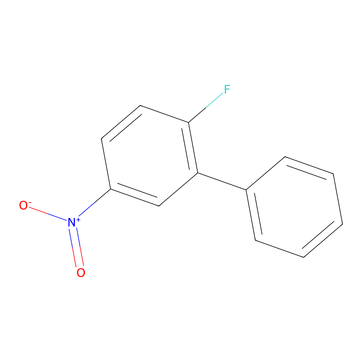 2-Fluoro-5-nitro-biphenyl molecular structure, CAS 103977-87-3