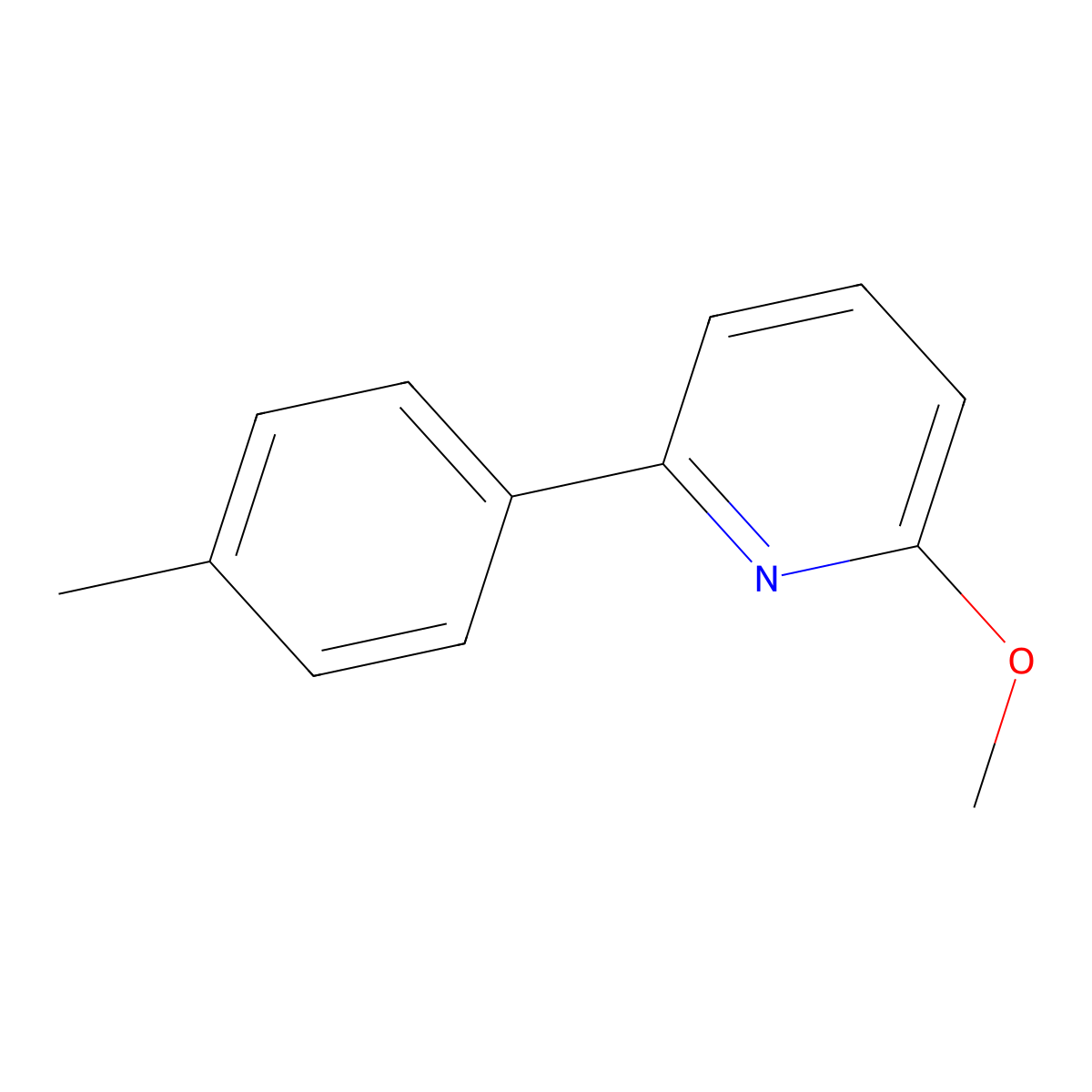2-Methoxy-6-(p-tolyl)pyridine molecular structure, CAS 1039775-38-6