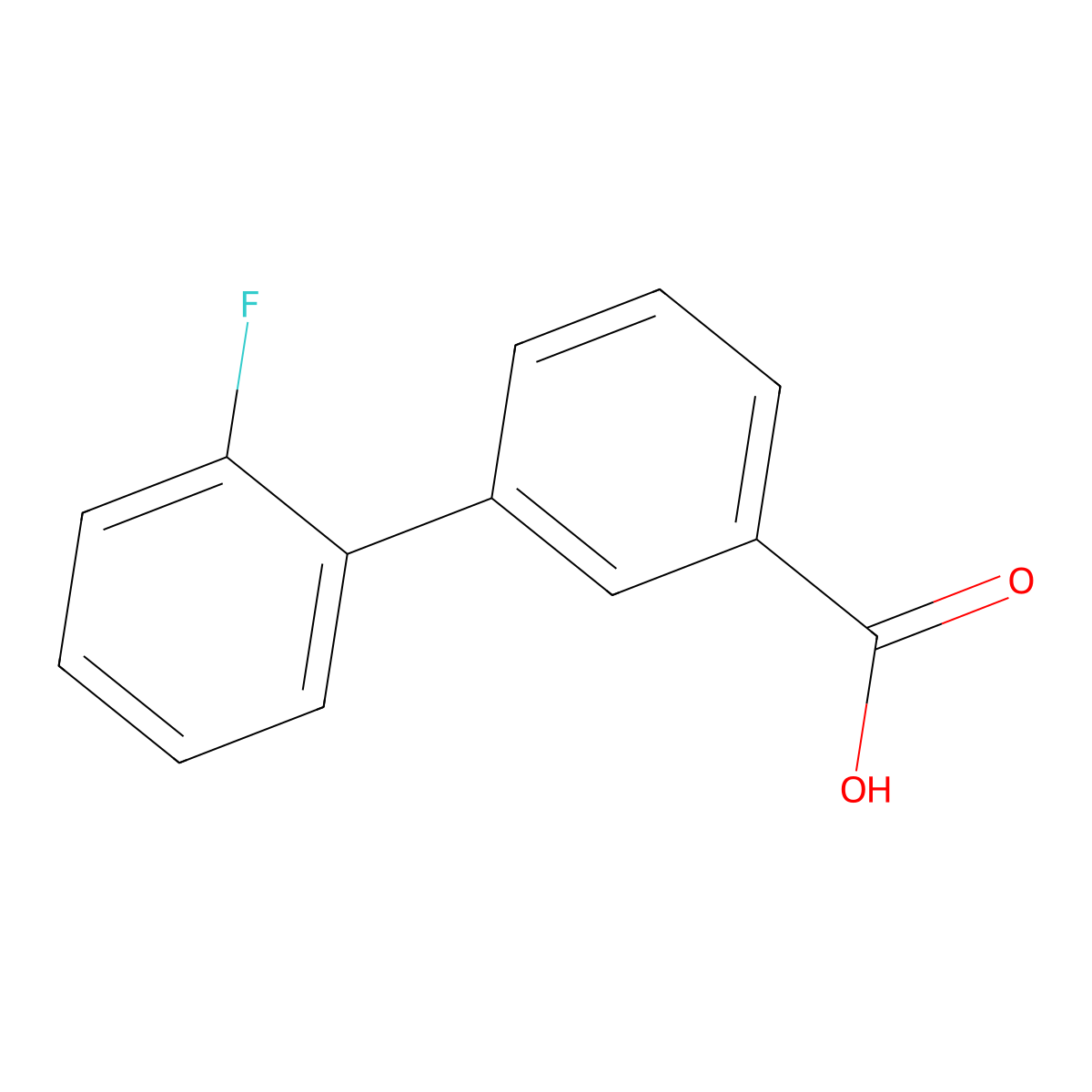 2'-Fluorobiphenyl-3-carboxylic acid molecular structure, CAS 103978-23-0