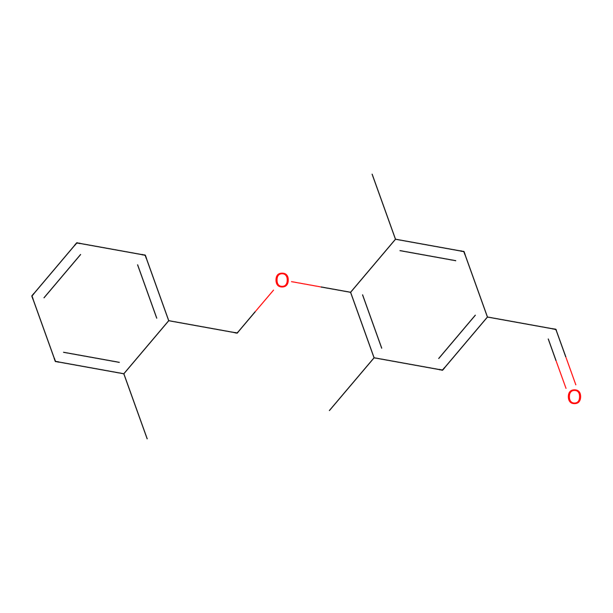 3,5-Dimethyl-4-[(2-methylphenyl)methoxy]benzaldehyde molecular structure, CAS 1039819-99-2