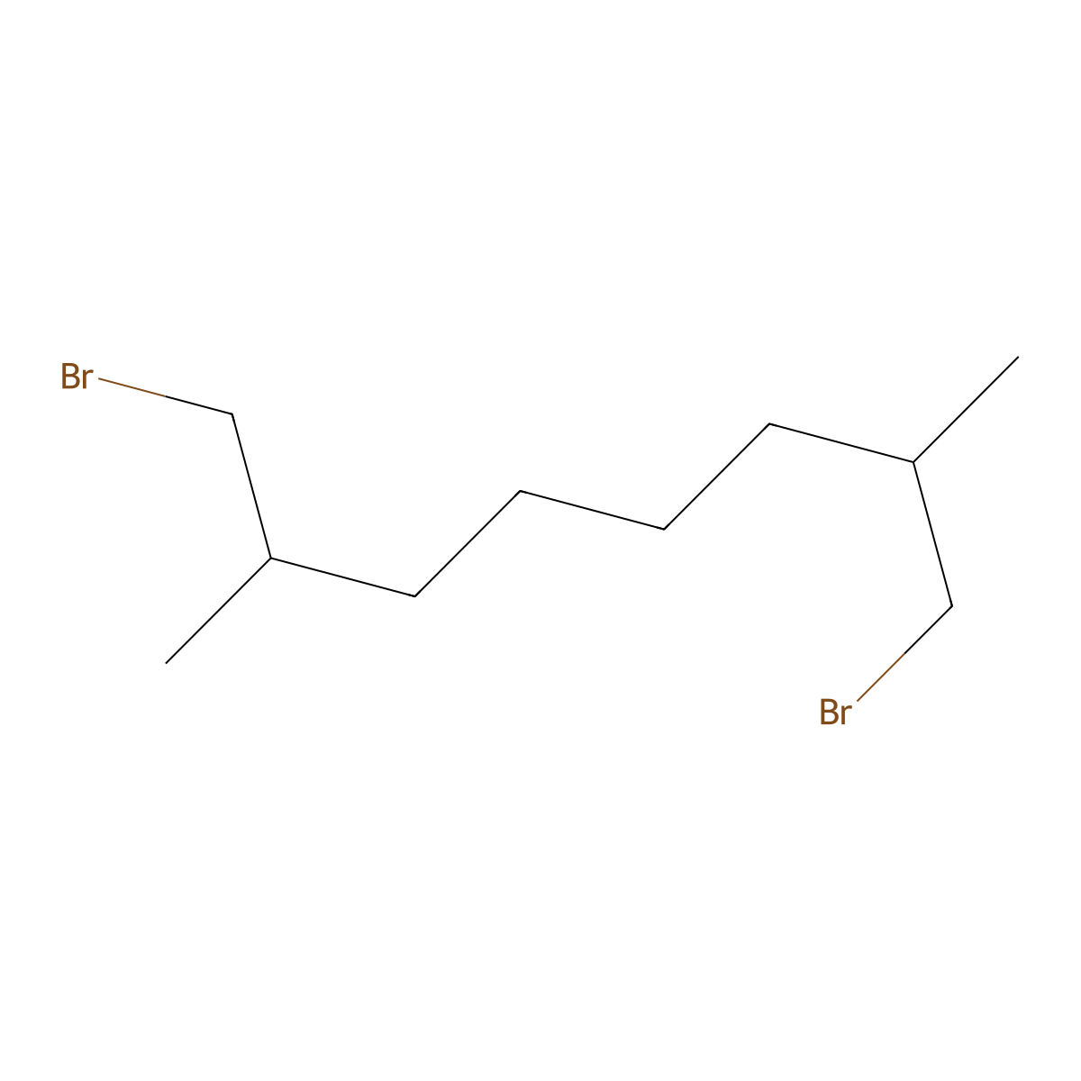 1,8-Dibromo-2,7-dimethyloctane molecular structure, CAS 103982-85-0