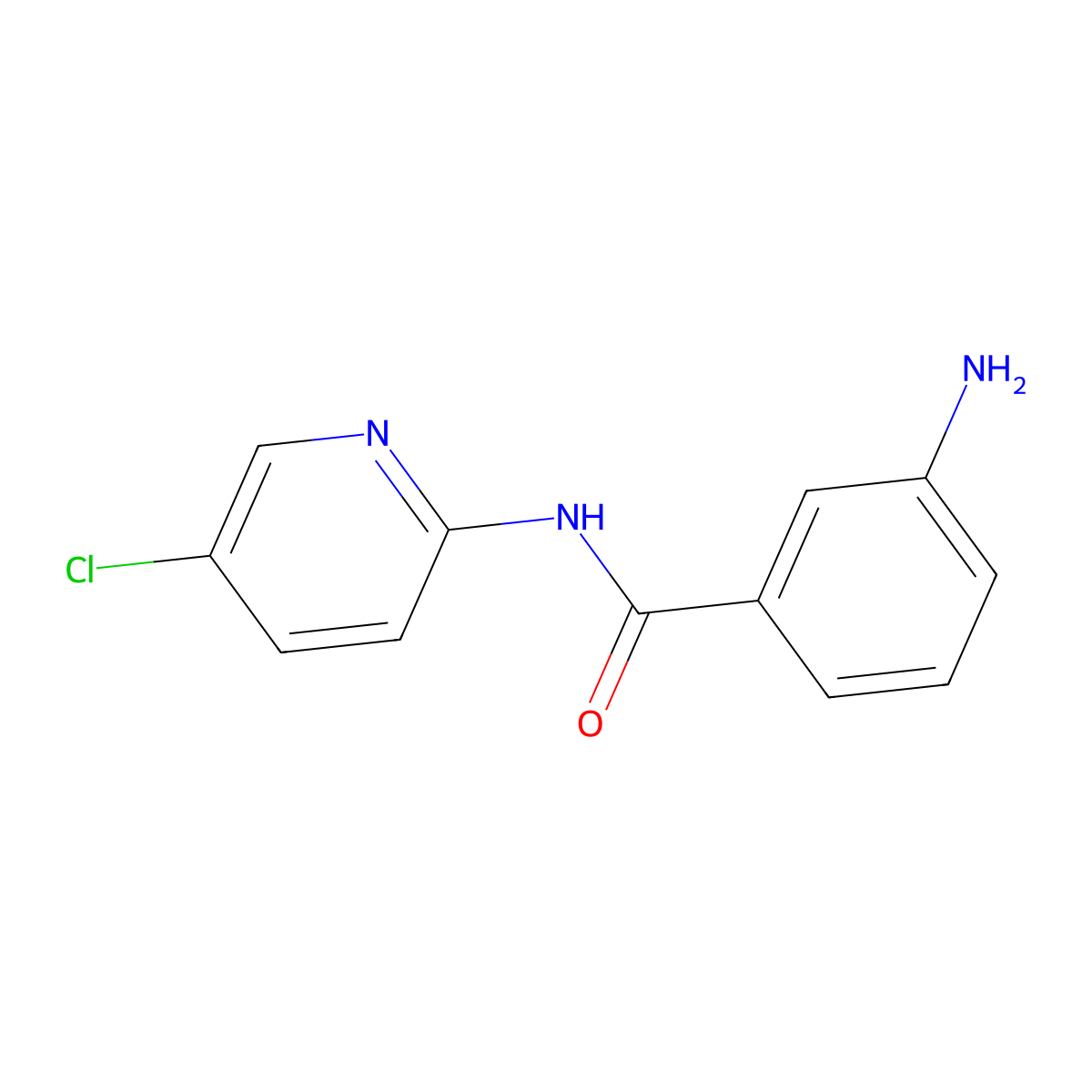 3-amino-N-(5-chloropyridin-2-yl)benzamide molecular structure, CAS 1039827-87-6