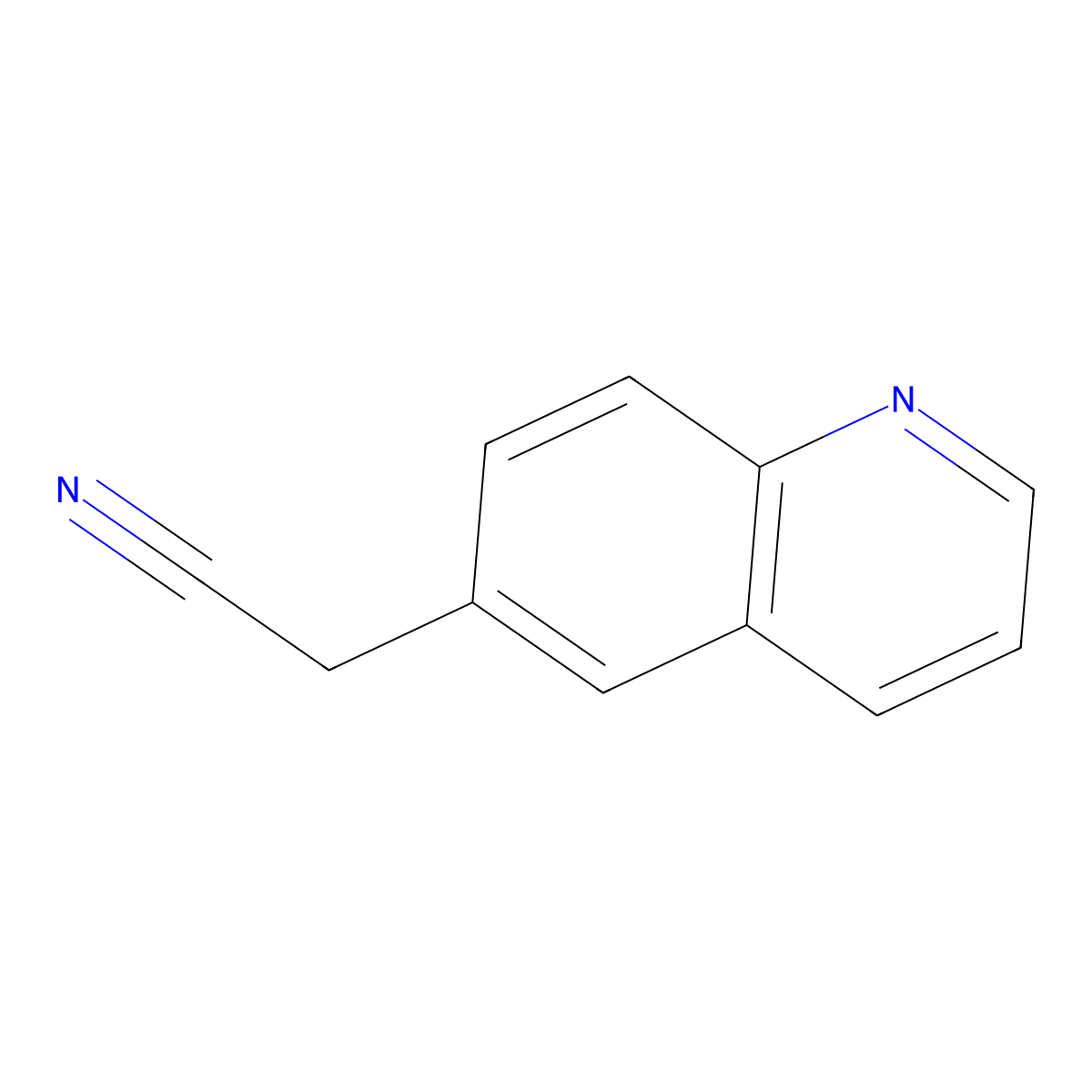 (Quinolin-6-yl)acetonitrile molecular structure, CAS 103983-94-4