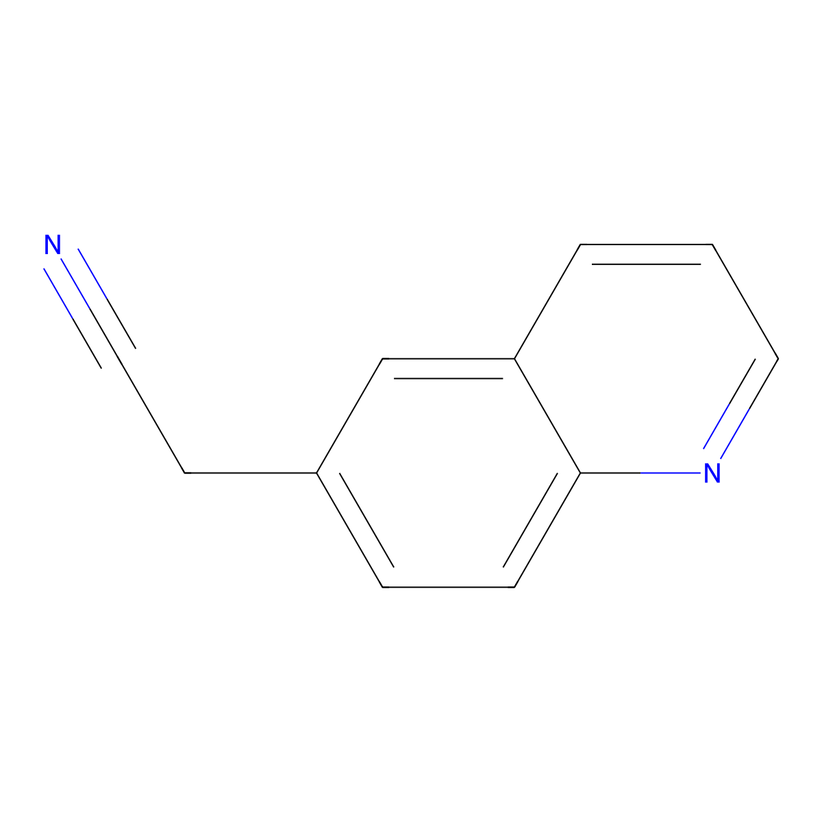 (Quinolin-6-yl)acetonitrile molecular structure, CAS 103983-94-4