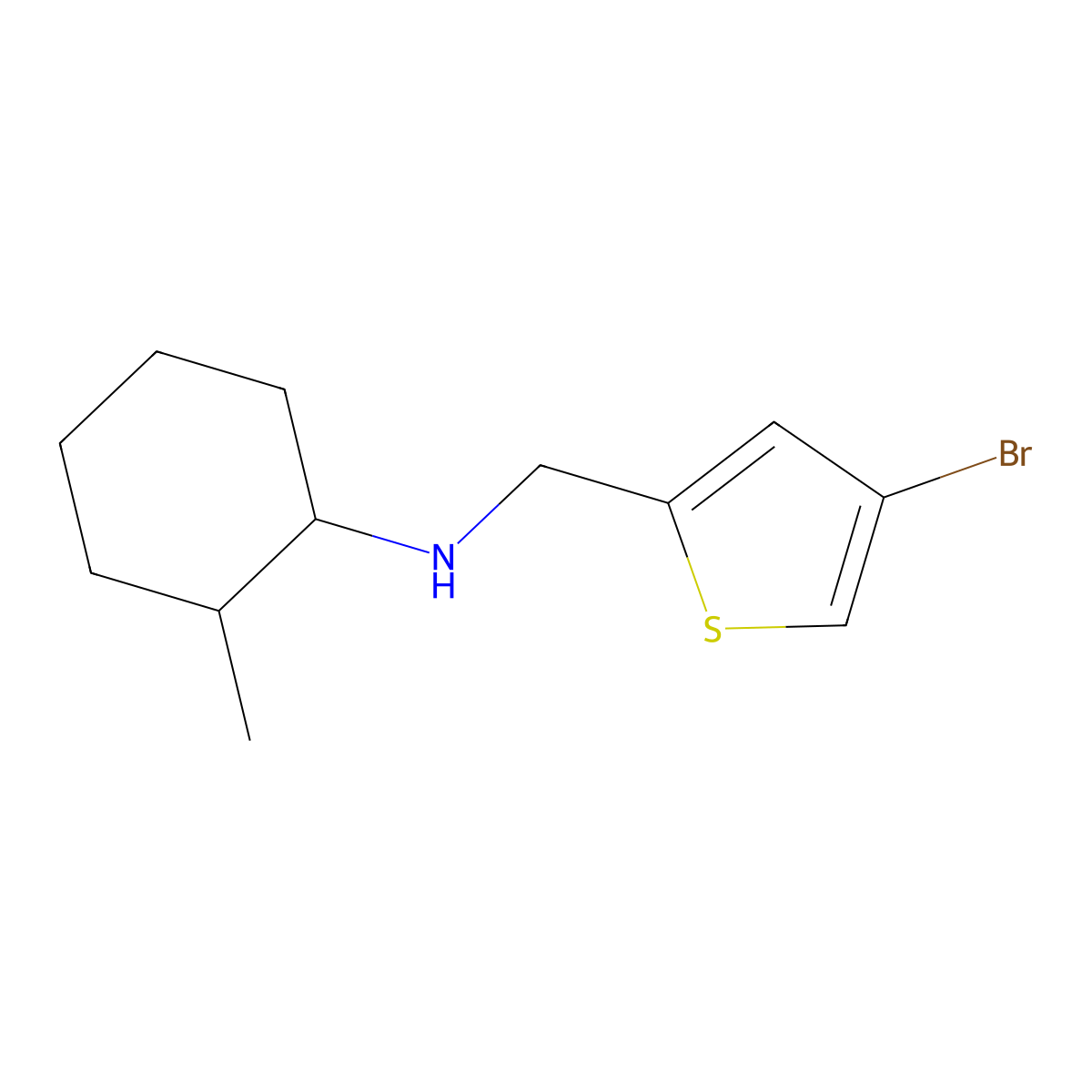 N-[(4-Bromothiophen-2-yl)methyl]-2-methylcyclohexan-1-amine molecular structure, CAS 1039835-67-0