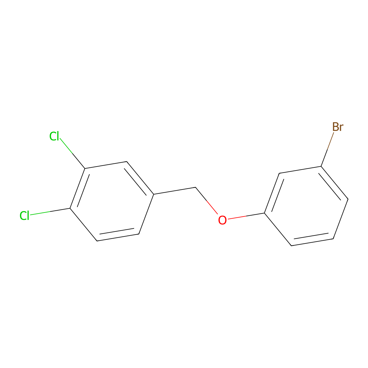 3-Bromophenyl-(3,4-dichlorobenzyl)ether molecular structure, CAS 1039840-88-4