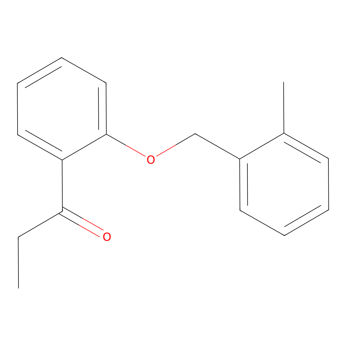 1-[2-[(2-Methylphenyl)methoxy]phenyl]-1-propanone molecular structure, CAS 1039844-62-6