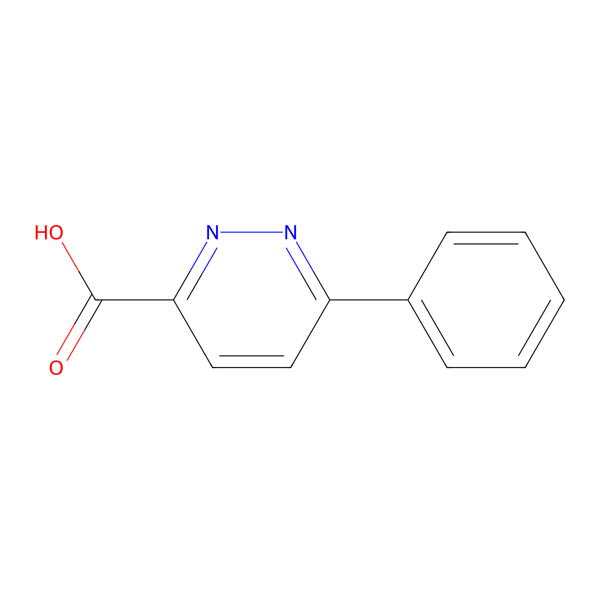 6-Phenylpyridazine-3-carboxylic acid molecular structure, CAS 103985-11-1