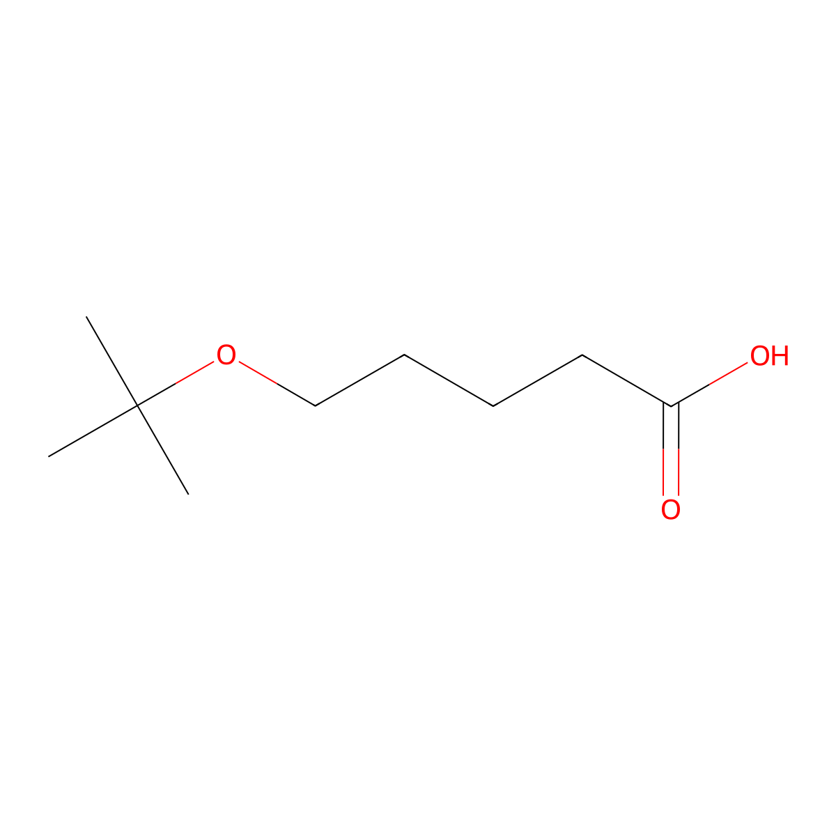 5-(tert-Butoxy)pentanoic acid molecular structure, CAS 1039852-53-3