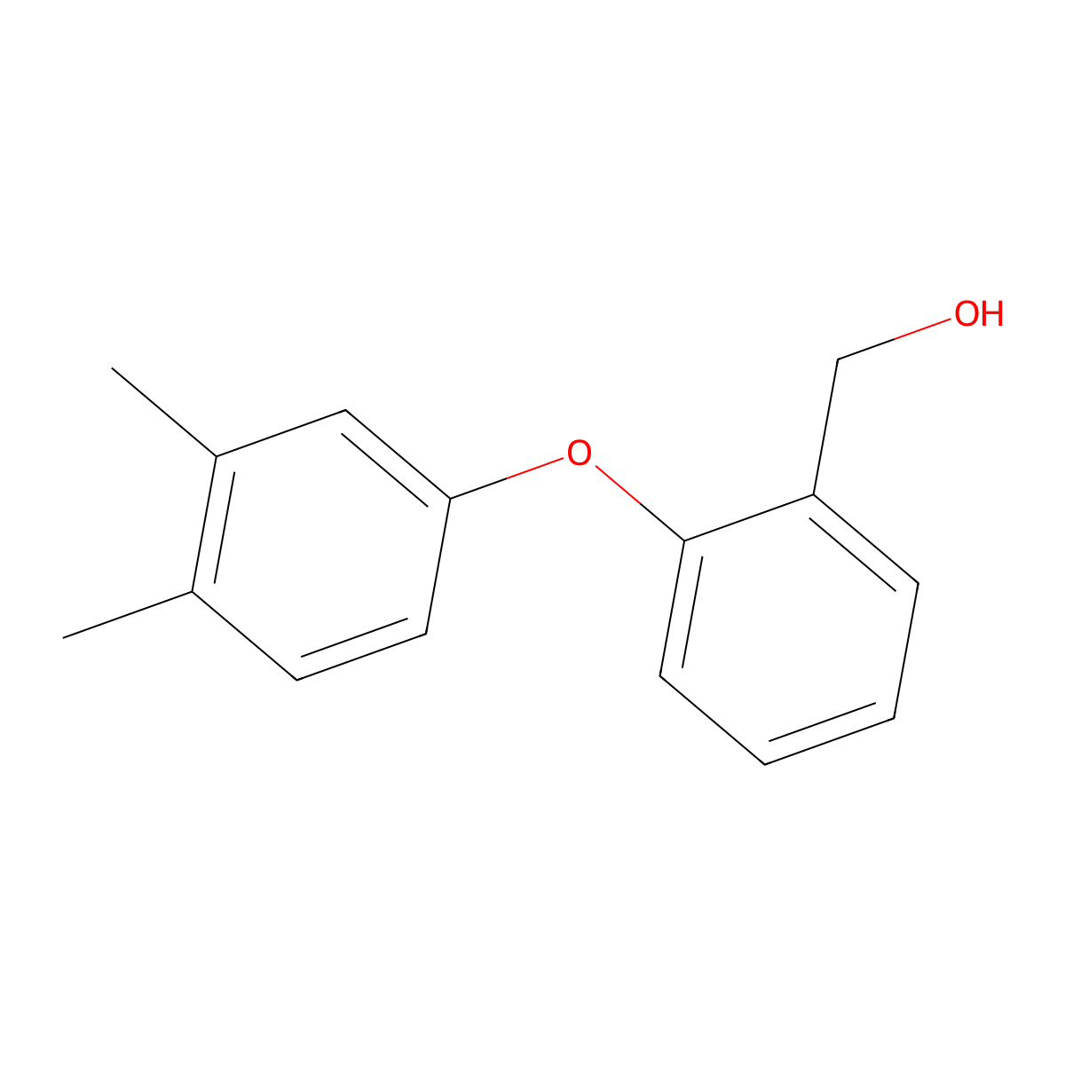 [2-(3,4-Dimethylphenoxy)phenyl]methanol molecular structure, CAS 1039866-07-3
