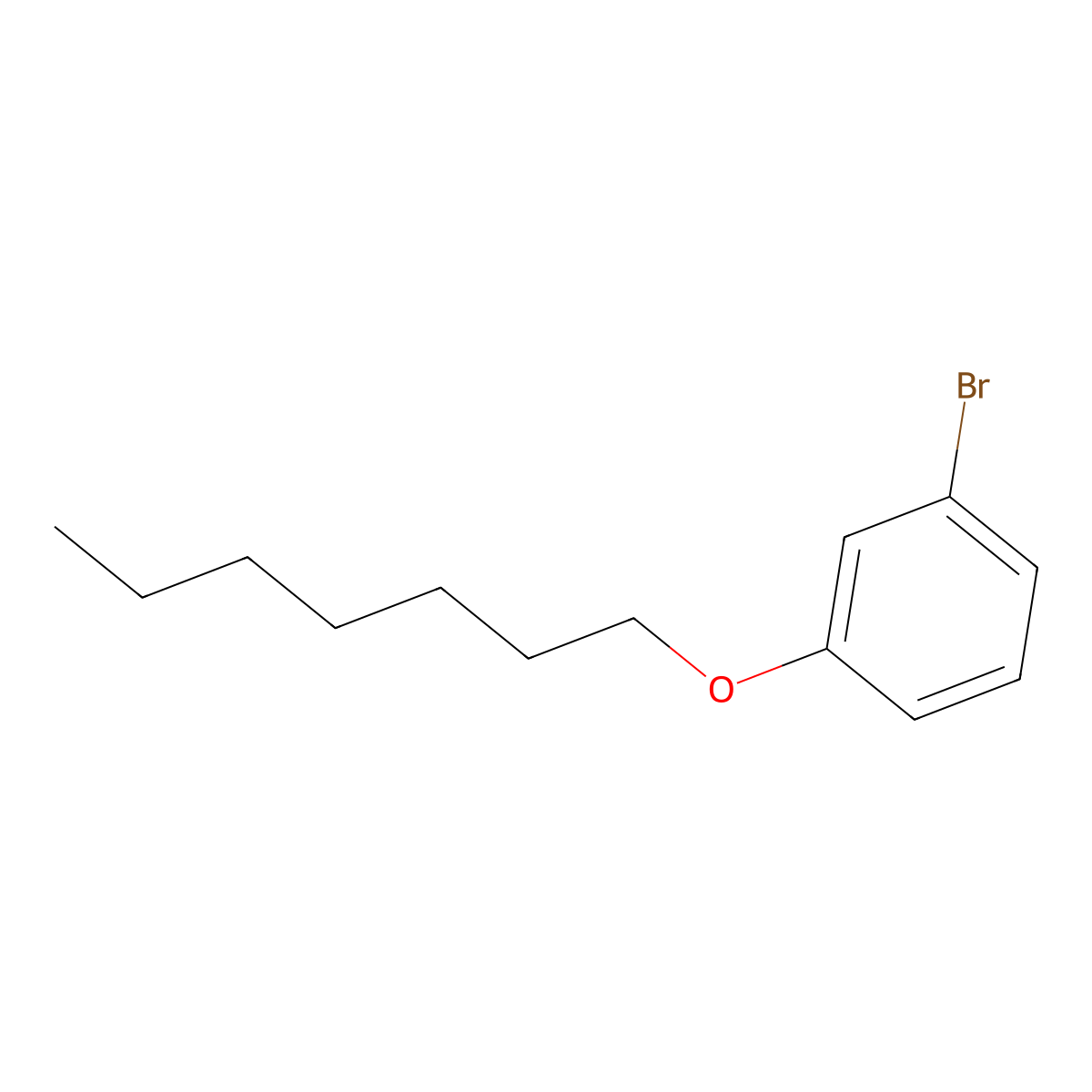 1-Bromo-3-(heptyloxy)benzene molecular structure, CAS 1039867-33-8