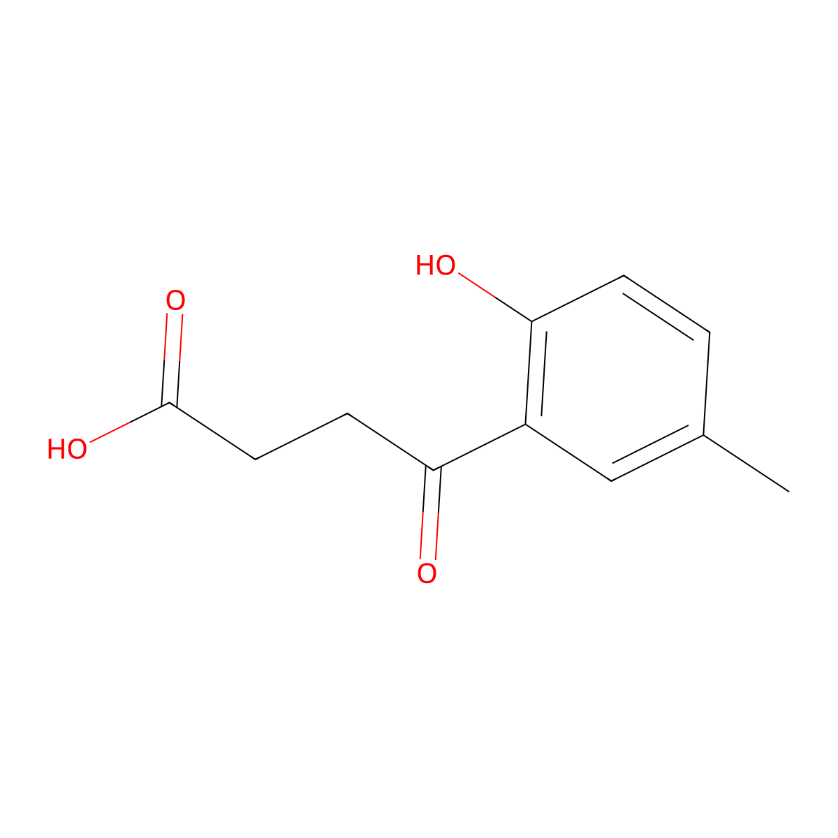 4-(2-Hydroxy-5-methylphenyl)-4-oxobutanoic acid molecular structure, CAS 103987-17-3