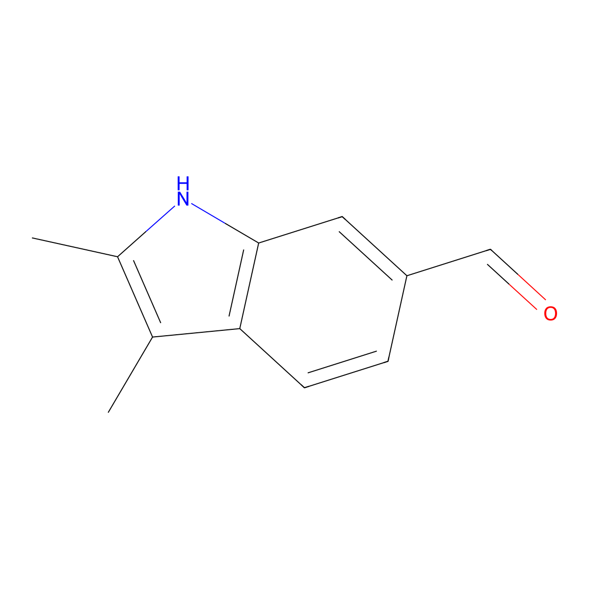 2,3-Dimethyl-1H-indole-6-carbaldehyde molecular structure, CAS 103987-27-5