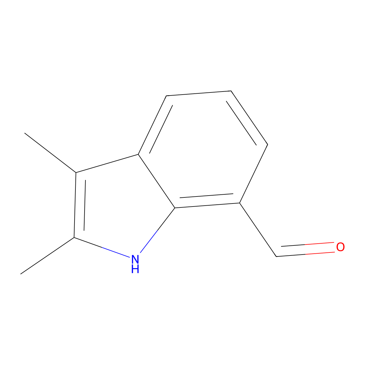 2,3-Dimethyl-1H-indole-7-carbaldehyde molecular structure, CAS 103987-28-6