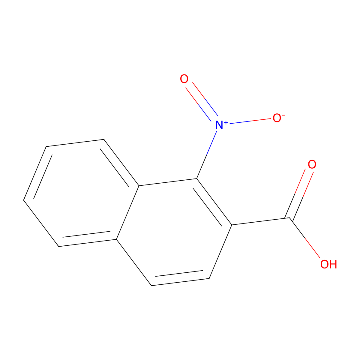 1-Nitro-2-naphthoic acid molecular structure, CAS 103987-83-3
