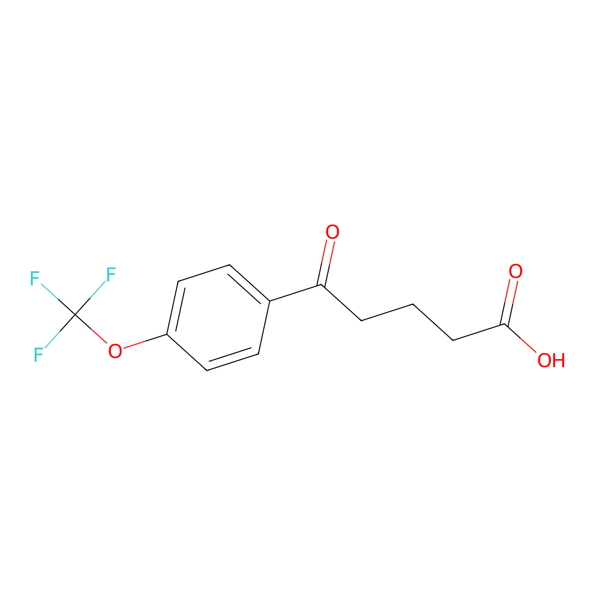 5-[4-(Trifluoromethoxy)phenyl]-5-oxovaleric acid molecular structure, CAS 1039878-72-2