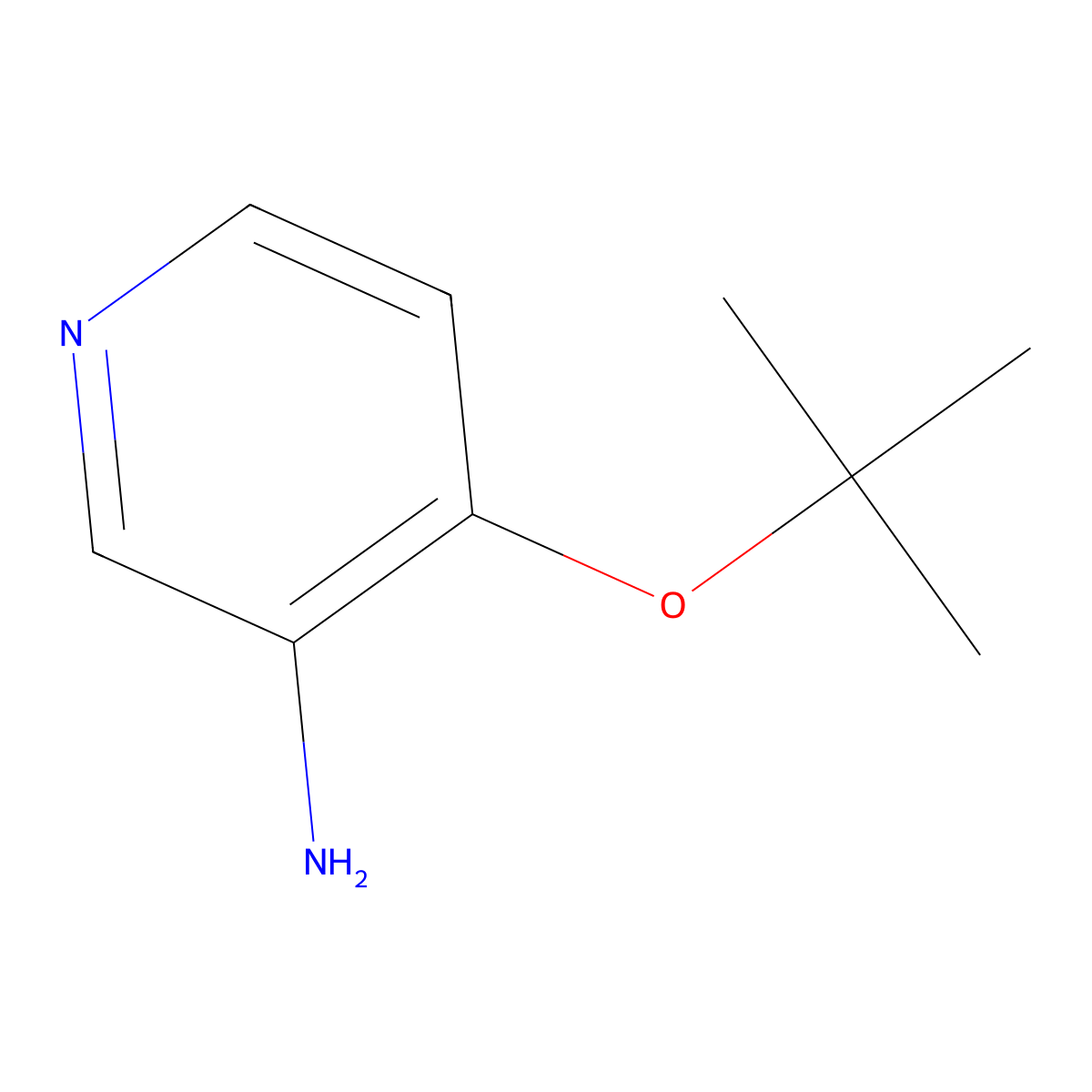 4-(Tert-butoxy)pyridin-3-amine molecular structure, CAS 1039893-67-8