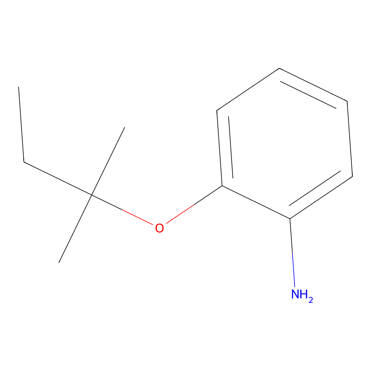 2-[(2-Methylbutan-2-YL)oxy]aniline molecular structure, CAS 1039893-97-4