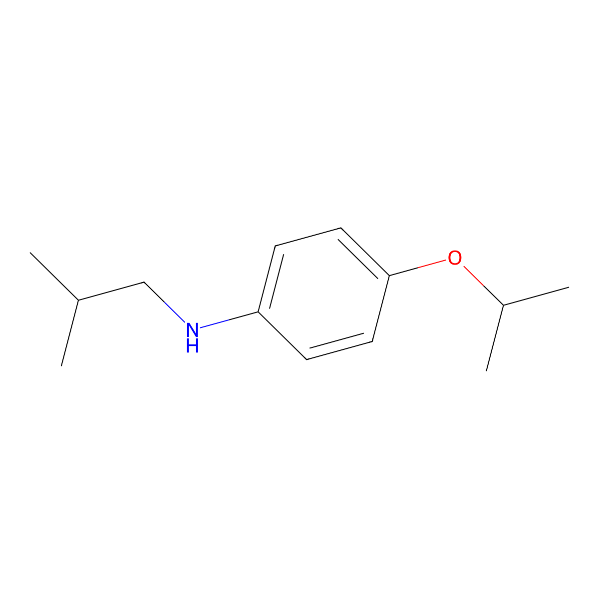 N-(2-Methylpropyl)-4-(propan-2-yloxy)aniline molecular structure, CAS 1039911-67-5