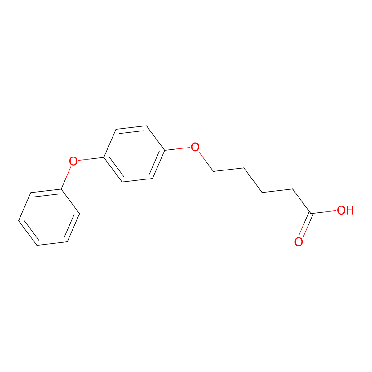 5-(4-Phenoxyphenoxy)Pentanoic Acid molecular structure, CAS 1039915-71-3