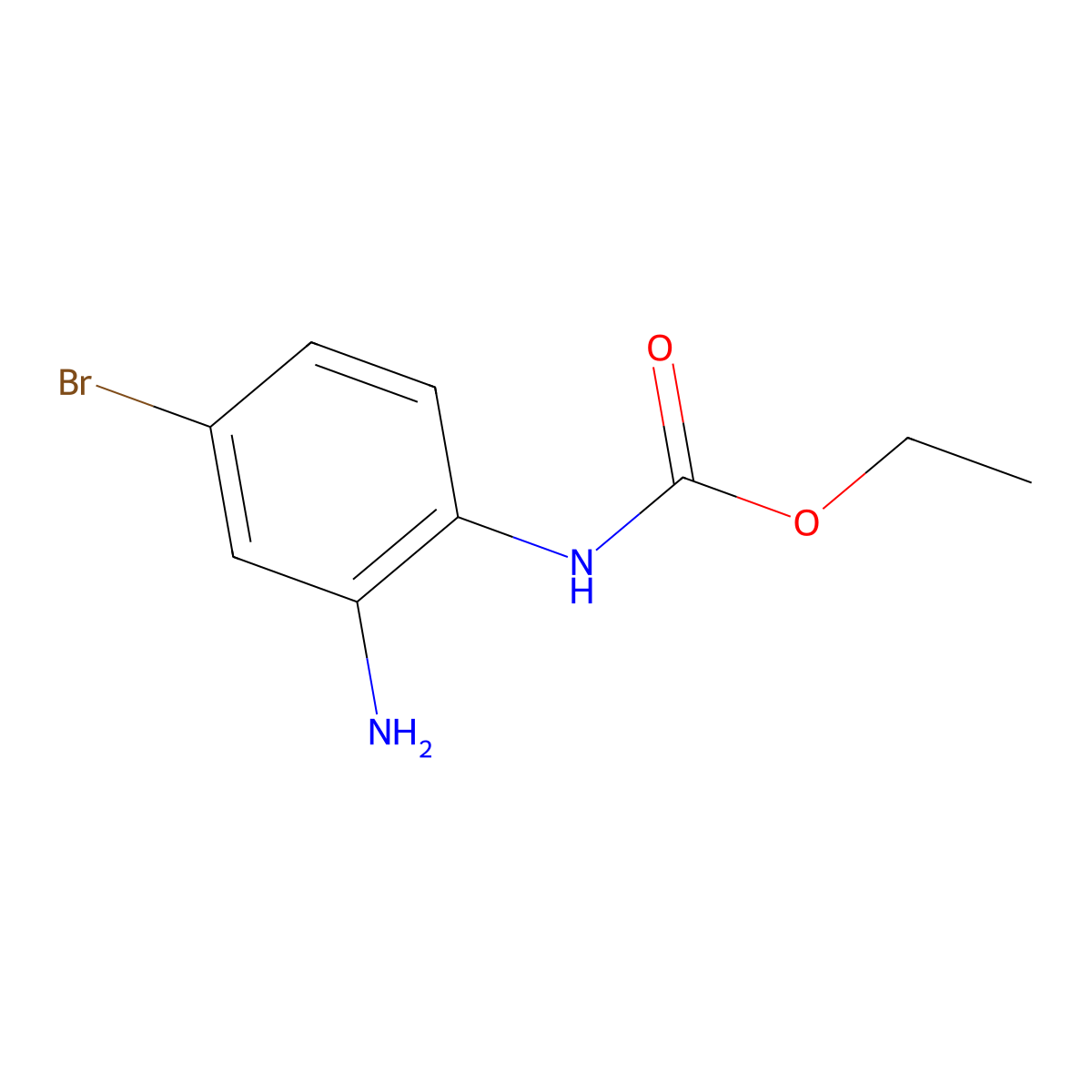 ethyl N-(2-amino-4-bromophenyl)carbamate molecular structure, CAS 1039915-77-9