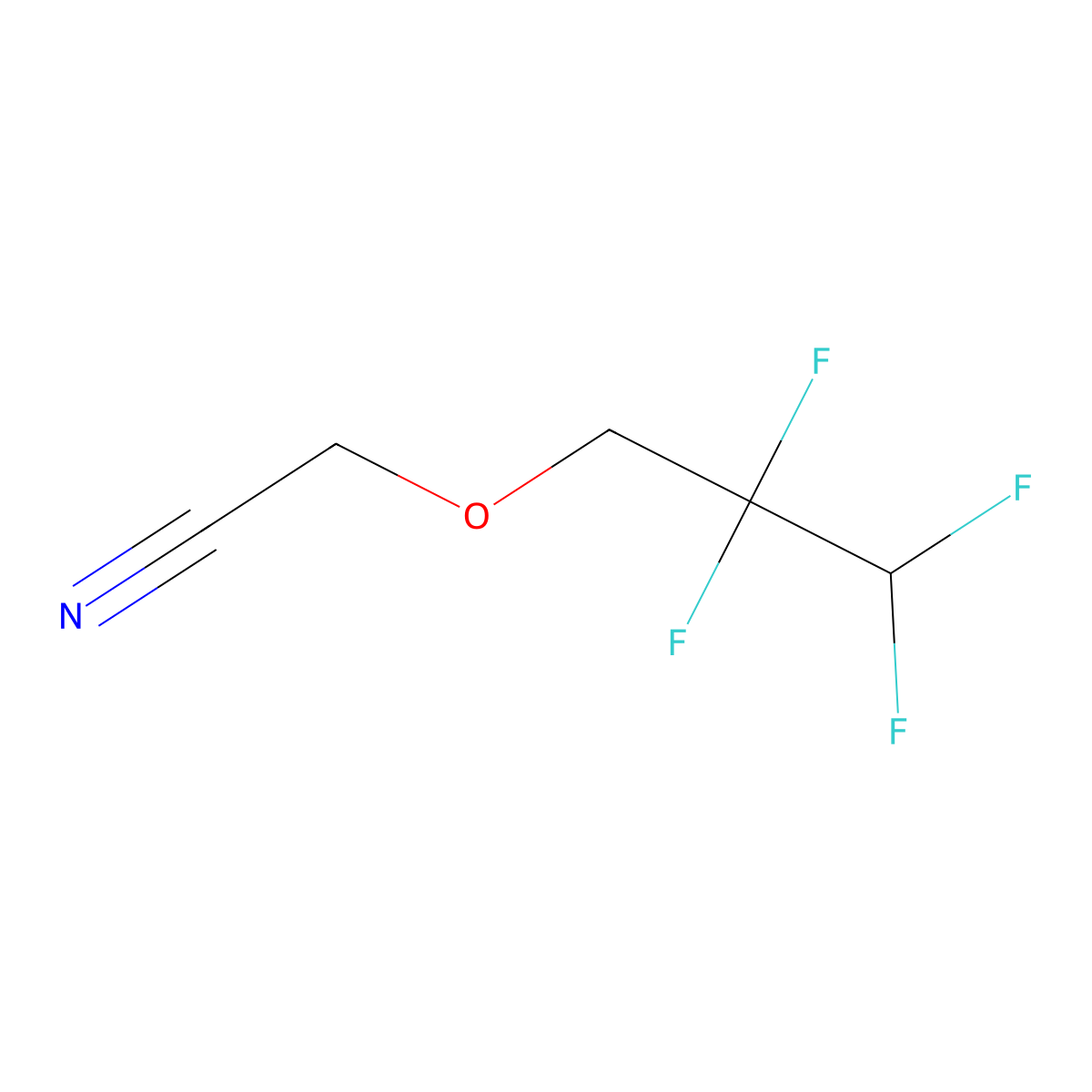 2-(2,2,3,3-Tetrafluoropropoxy)acetonitrile molecular structure, CAS 1039916-10-3