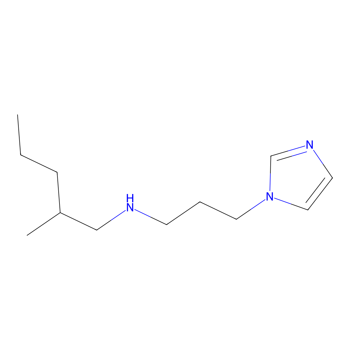 [3-(1H-Imidazol-1-yl)propyl](2-methylpentyl)amine molecular structure, CAS 1039917-38-8